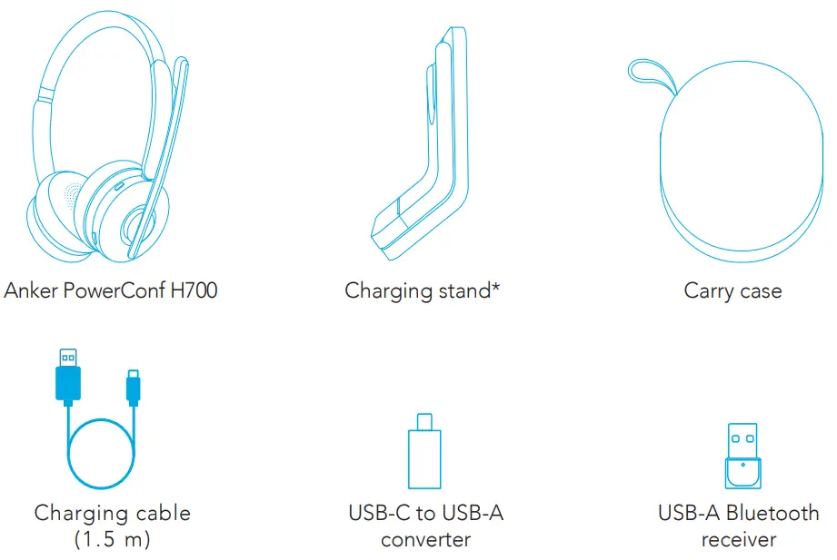 ANKER PowerConf H700 Bluetooth Headset-Included