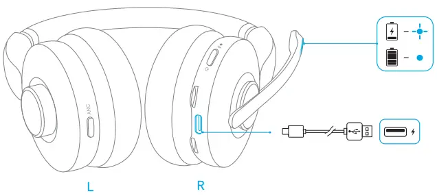 ANKER PowerConf H700 Bluetooth Headset-Port