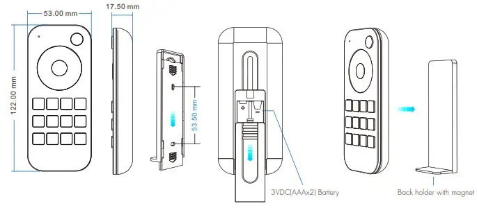 IPER CHIAVI RT2 Touch Wheel RF Remote Controller- Mechanical