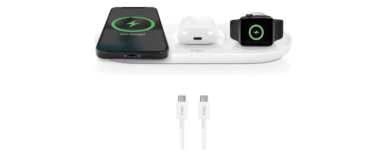 Ttec Hbcv000014fnbf Aircharger Trio 3-in-1 Wireless Charger + Type-c Cable User Manual