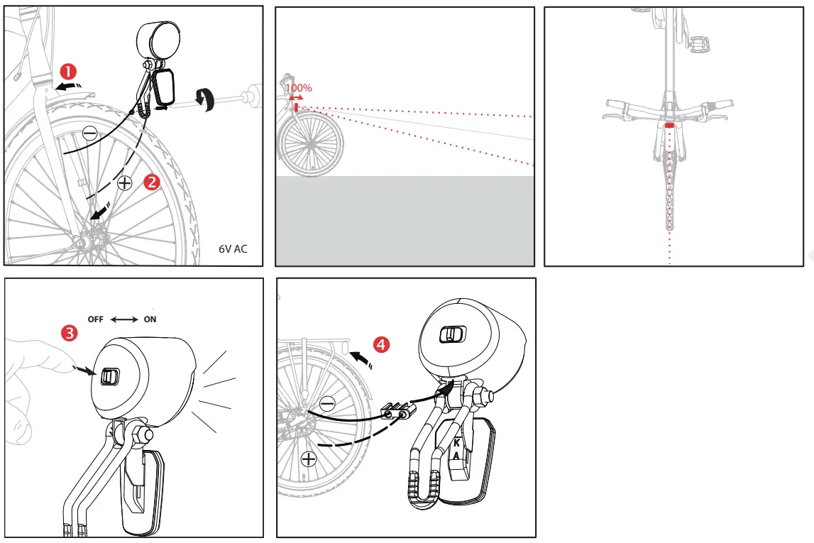 spanninga X&O 15 Dynamo Bicycle Lights fig1