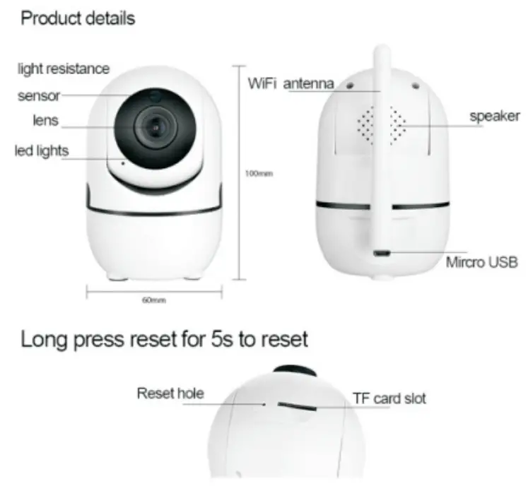 Shenzhen Wonderful Digital Technology CCIPTU Smart Wifi Camera 2MP Pan Tilt - product