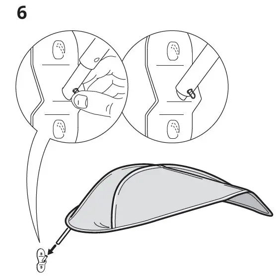 IKEA 703.384.04 LOVA Bed Canopy FIG-8