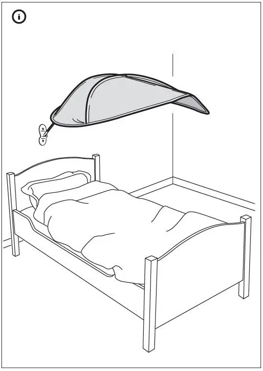 IKEA 703.384.04 LOVA Bed Canopy FIG-9