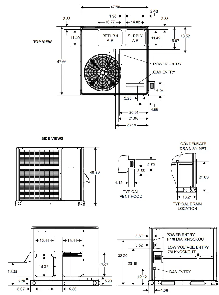 MRCOOL Signature Series MPG SM414A 2 Residential Package - fig