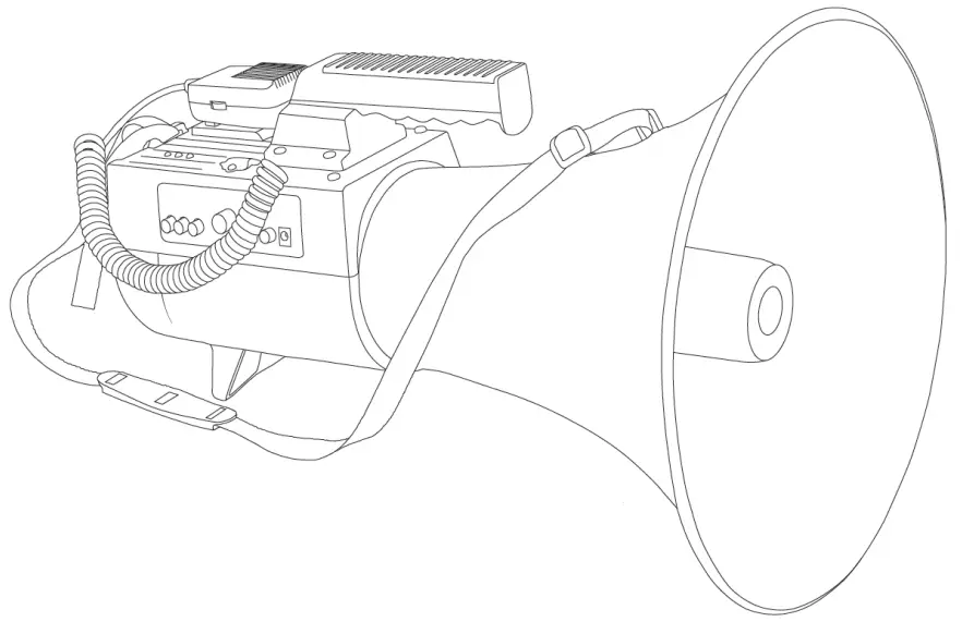 adastra L50U Megaphone with USB-SD Player 50W