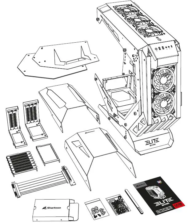 Sharkoon CA700 PC Case fig 1
