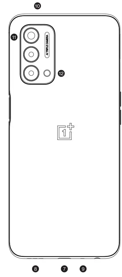 OnePlus Nord N200 5G Smart Phone User Manual - Product Overview Back