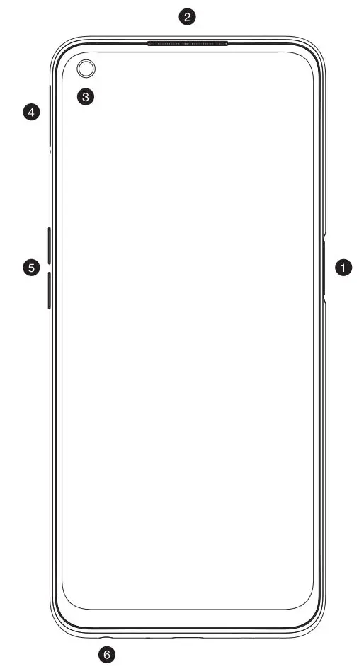 OnePlus Nord N200 5G Smart Phone User Manual - Product Overview Front