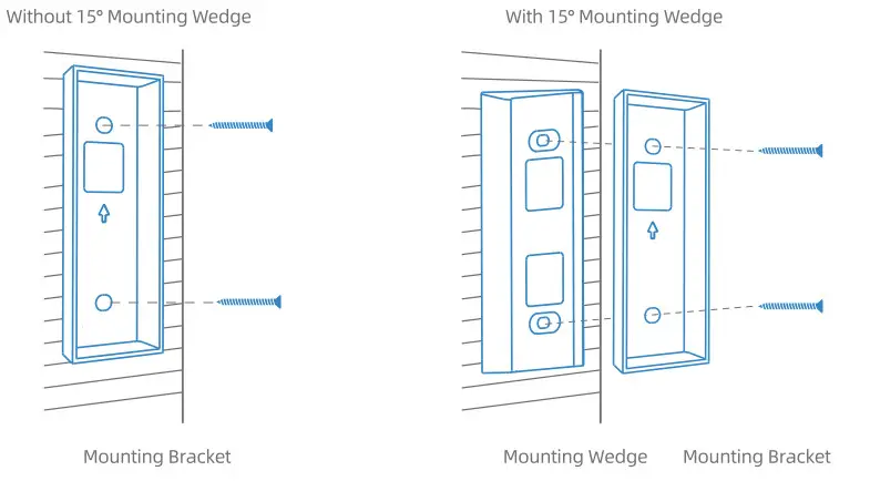 aosu V8P Video Doorbell Pro and Wi Fi Home Base - bracket