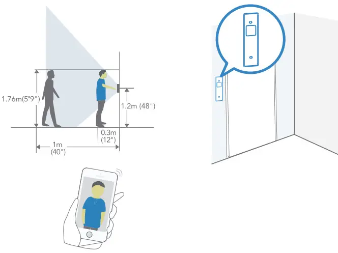 aosu V8P Video Doorbell Pro and Wi Fi Home Base - spot