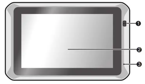 MiTAC N650 7 Inch Tablet - Front