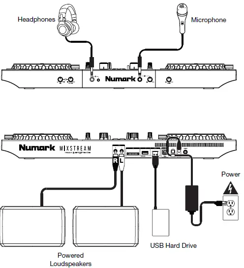 Numark NH09 Mixstream Pro Standalone DJ Controller Fig1
