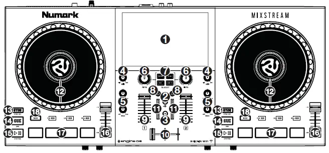 Numark NH09 Mixstream Pro Standalone DJ Controller Fig2