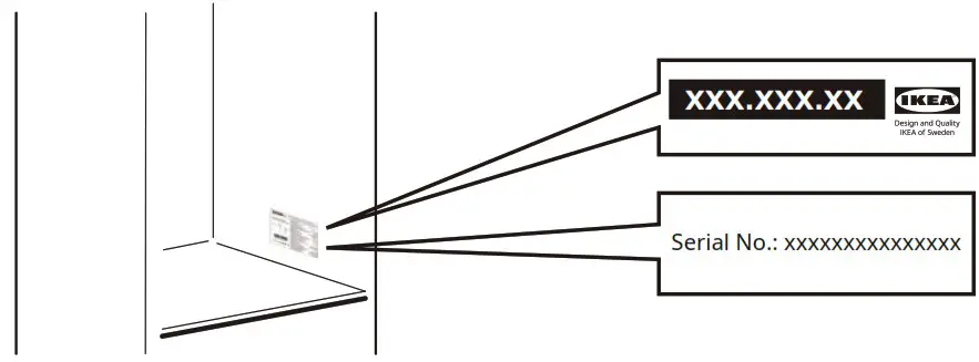 IKEA TILLREDA Freestanding White Fridge - Technical information