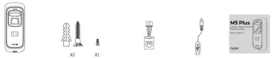 ANVIZ M5 Plus Outdoor Fingerprint & Card Reader Controller FIG1