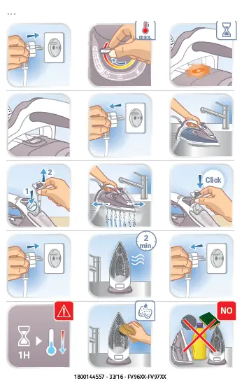 Tefal FV9604Z0 Ultimate Steam Power Iron 9