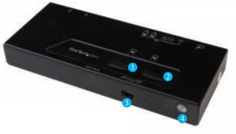 StarTech 2×2 HDMI matrix switch 4K - Product Overview Front View