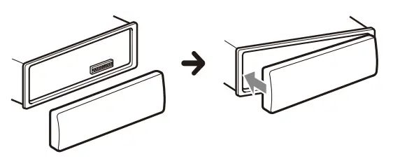 SONY DSX-B41D Bluetooth Car Audio -Front Pane 1l
