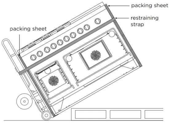 FISHER PAYKEL RGV3 488 48 Inch Freestanding Professional Gas Range - packing sheet