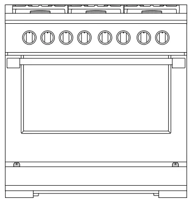 FISHER PAYKEL RGV3 488 48 Inch Freestanding Professional Gas Range - toe kick