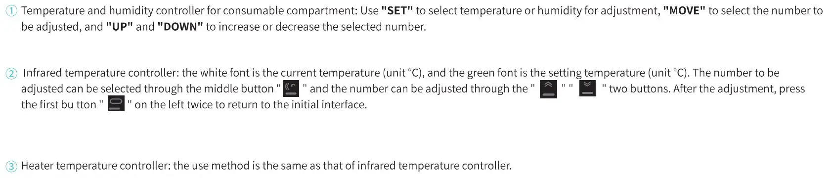 CREALITY 27464 Sermoon M1 Powerful Printers User Manual - Device Installation and Function Description