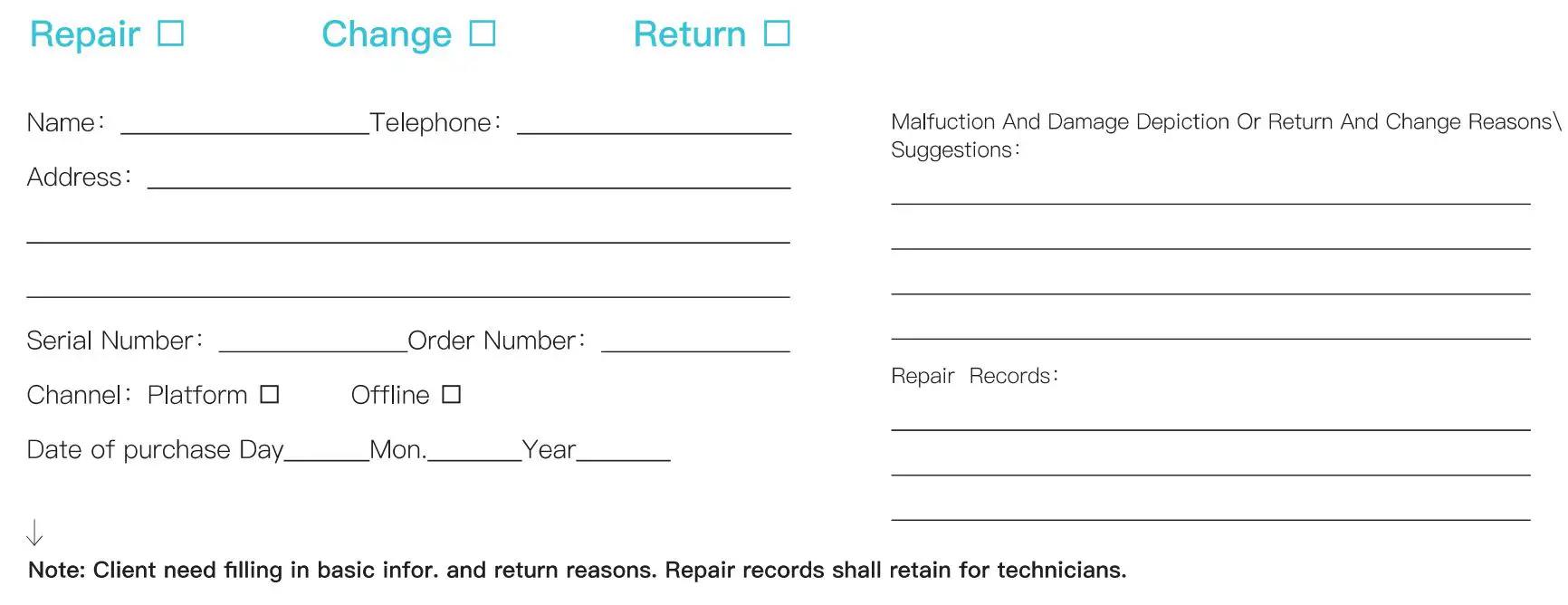 CREALITY 27464 Sermoon M1 Powerful Printers User Manual - Warranty