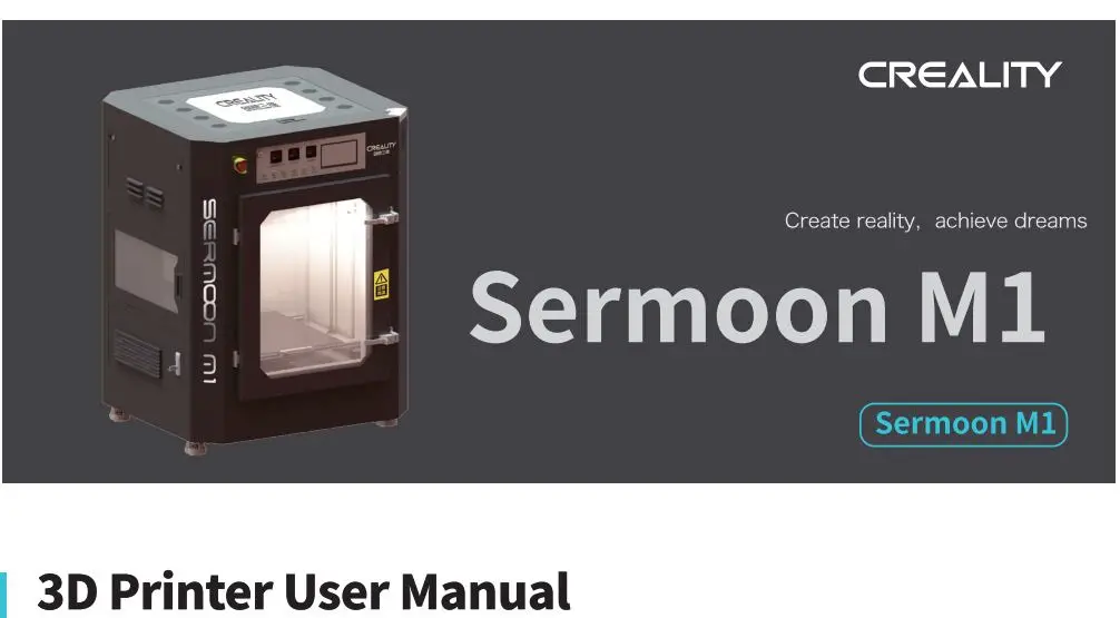 CREALITY 27464 Sermoon M1 Powerful Printers User Manual