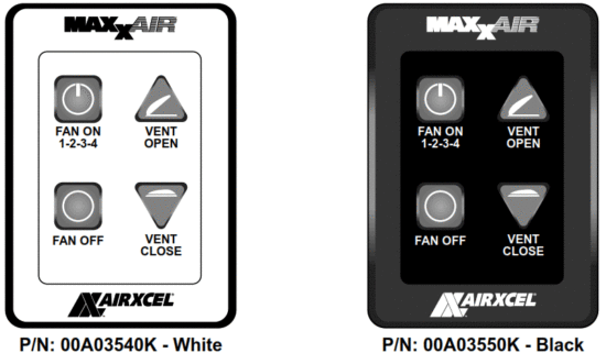 MAXXAIR 03650K Ventilation Solutions Roof Vent Remote Control - Fig 9