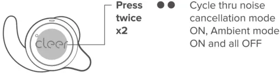 cleer 1385 ROAM SPORT True Wireless Noise Cancelling Earbuds - Fig 14