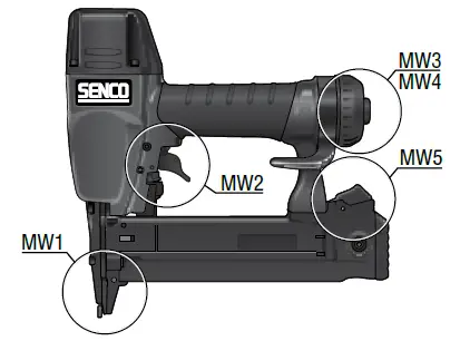 SENCO SFT10XP 16mm Hobby Air Stapler Instruction gih 2