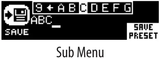 Menu Structure