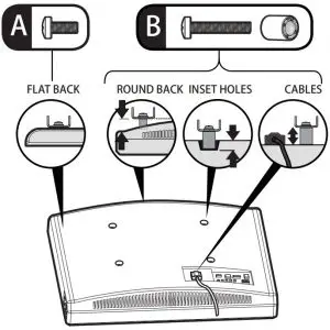 diagramSTEP 1-2 Select TV Screw Length