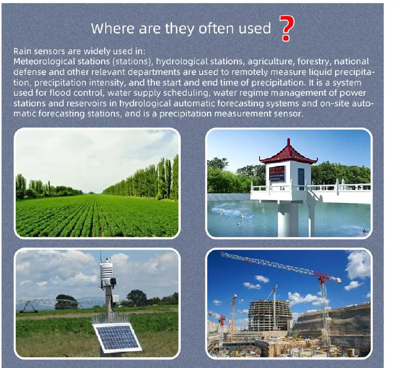 SONBEST SM7001P RS485 Interface Tipping Rain Sensor-fig2