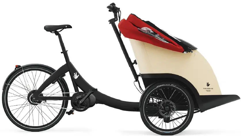 TRIOBIKE- TAXI- AIR -3- Seats- Electric- Cargo- Bike-20