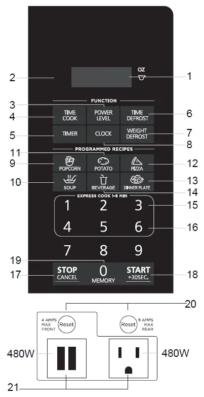 Midea-EM923A2CI-PS-Microwave-Oven-fig-3