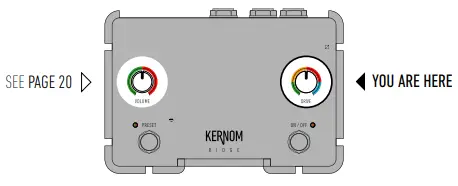 KERNOM RIDGE Analog Overdrive Pedal - MIDI channel