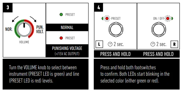 KERNOM RIDGE Analog Overdrive Pedal - NORMAL OUTPUT MODE 1