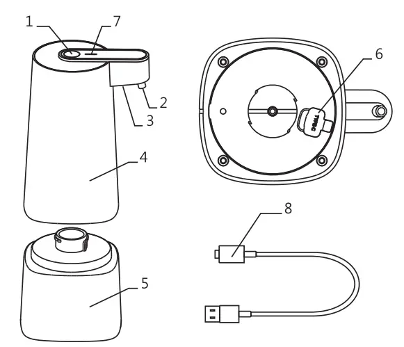 anko-KC43151325 -Rechargeable-Automatic-Soap -Dispenser-fig-3