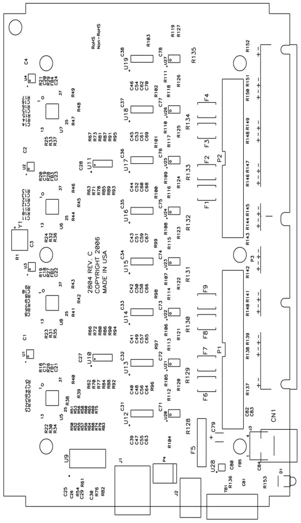 Appendix E – Silk-Screen - 2807 PCB