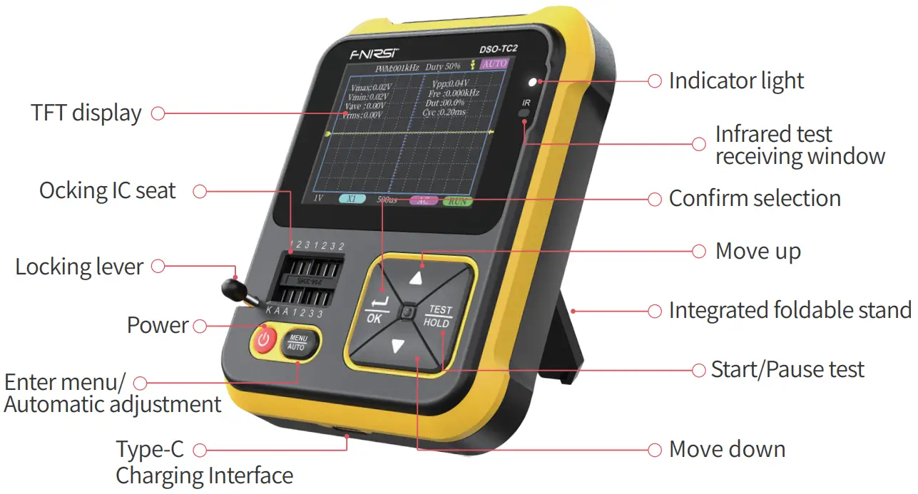 FNDS DSO-TC2 Oscilloscope Transistor Tester - 2