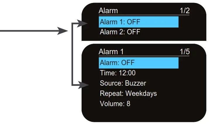 i-box Melody DAB DAB+ FM Portable Radio - Alarms