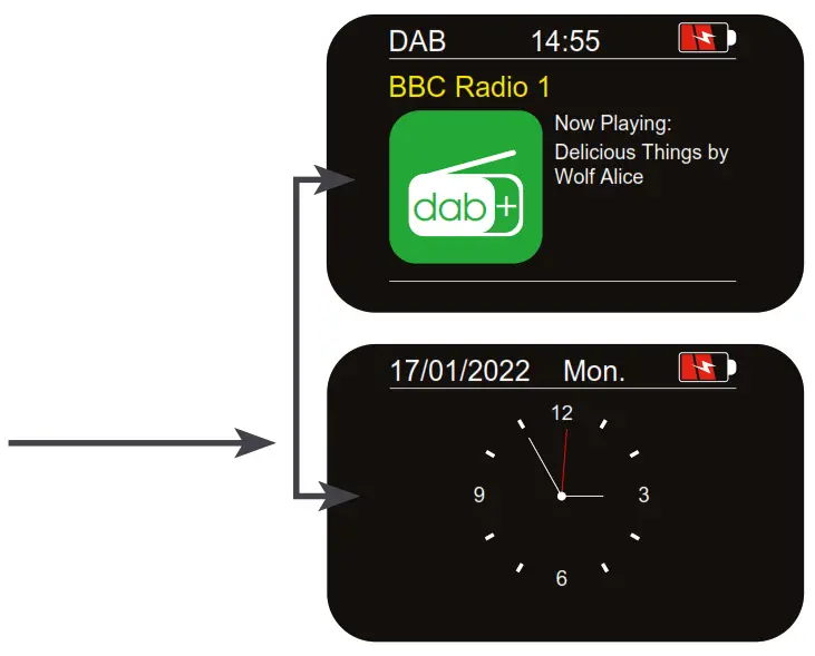 i-box Melody DAB DAB+ FM Portable Radio - Setting the clock automatically