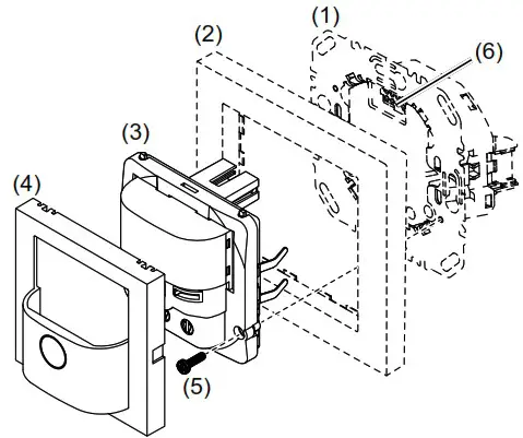 B Berker 8534 11 Motion Detector 1 1 m - Design and layout of the device