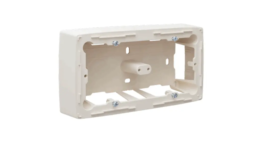 Niko 100-77500 Double Surface Mounting Box For Flush Mounting Devices Instructions Niko 100-77500 Double Surface Mounting Box For Flush Mounting Devices Instructions