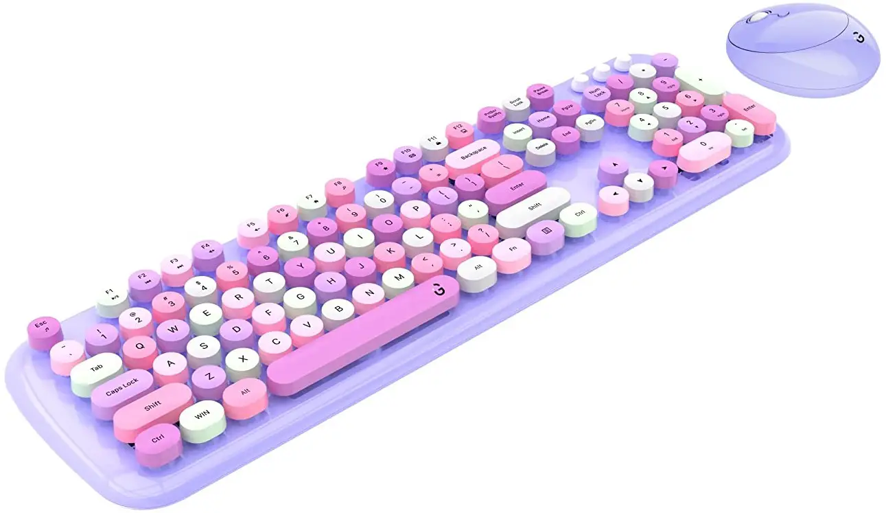 iGear IG-1115 KeyBee Pro Colourful Computer Wireless Keyboard and Mouse Combo-fig1