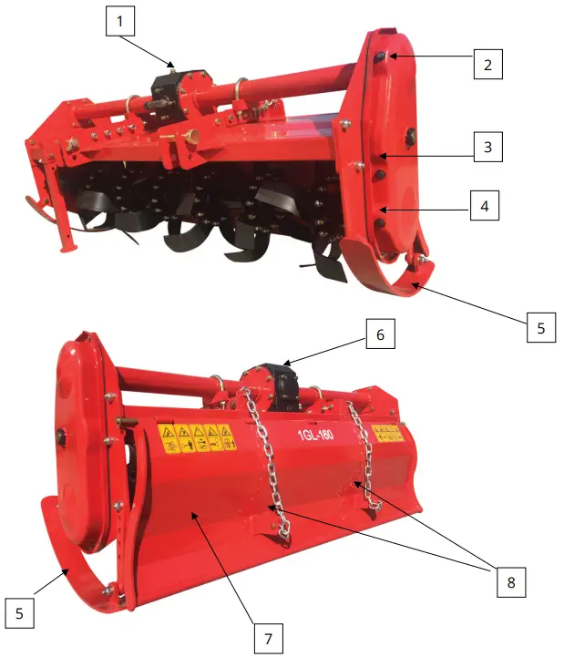 P Lindberg 9051583 Rotary Orchard Tiller - 1