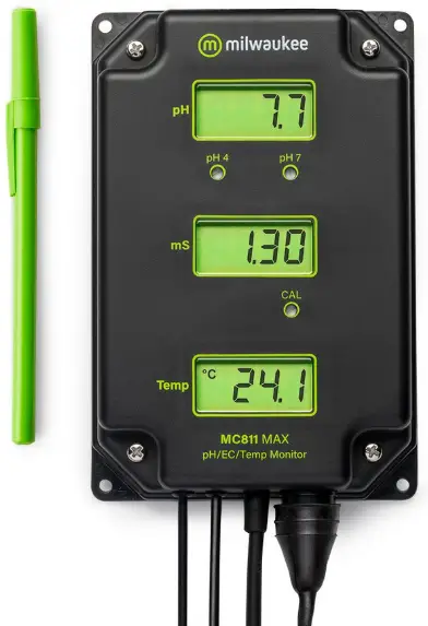 milwaukee MC811 MAX pH or EC or Temperature Monitor