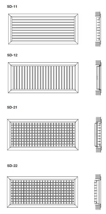 Lindab H-8 SD Steel Grilles 9