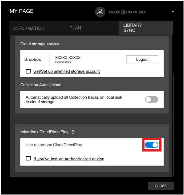 Pioneer DJ CDJ 3000 Rekordbox CloudDirectPlay - Cloud DirectPlay